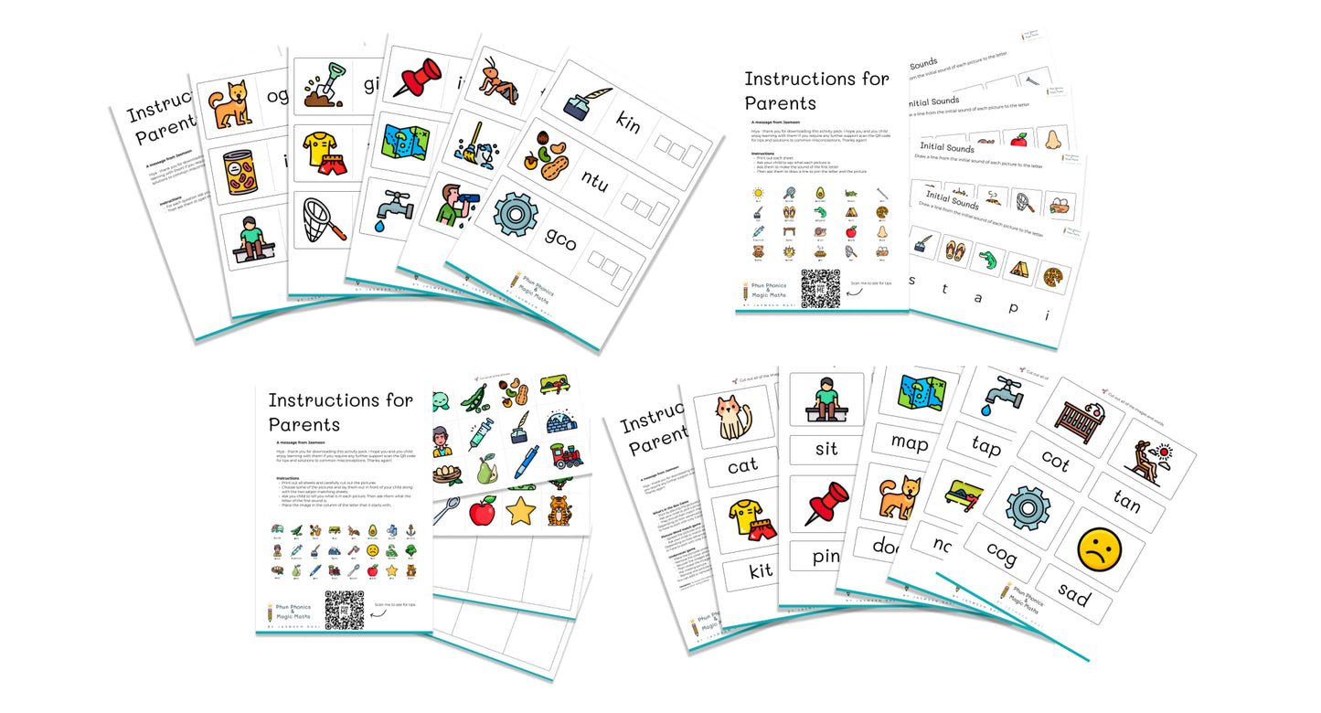 4 Activity Pack Combo - Digital Download Only